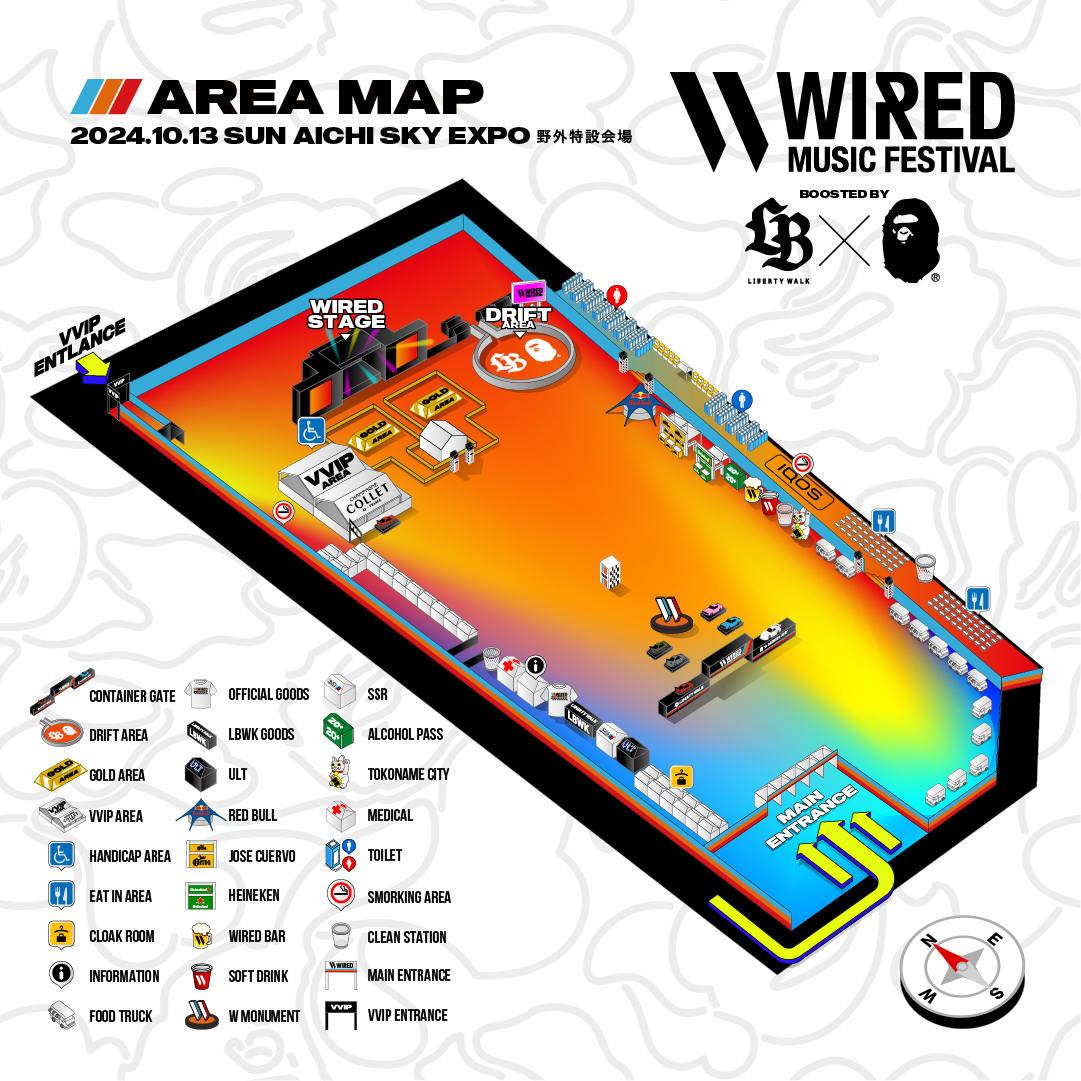 会場MAP公開！ - WIRED MUSIC FESTIVAL 2024